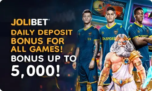 jolibet daily deposit bonus for all games up to 5000