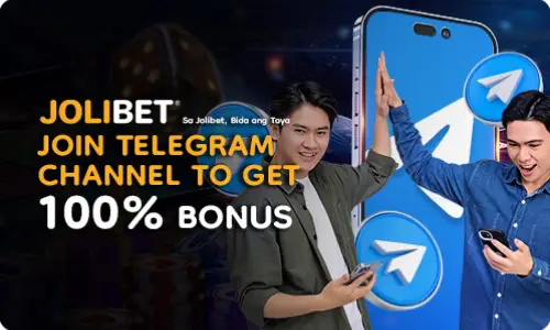 jolibet join telegram channel to get 100 bonus