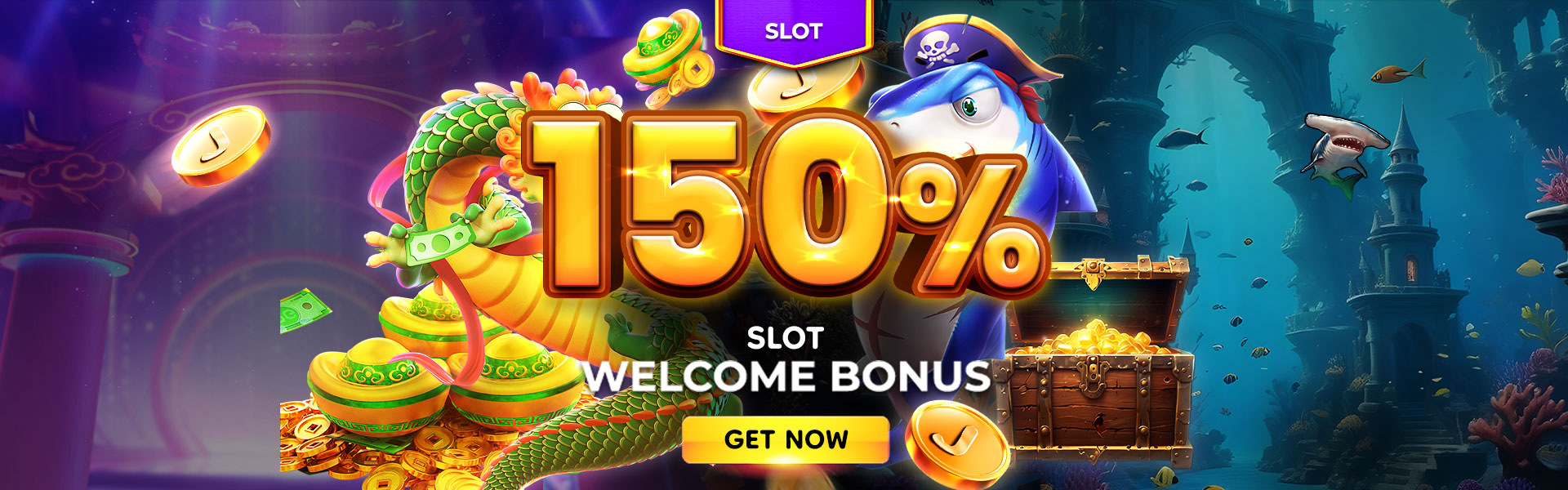 150% Slot Welcome Bonus