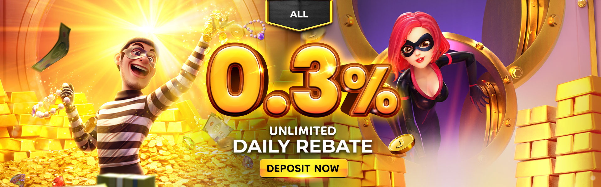 0.3% Unlimited Daily Rebate