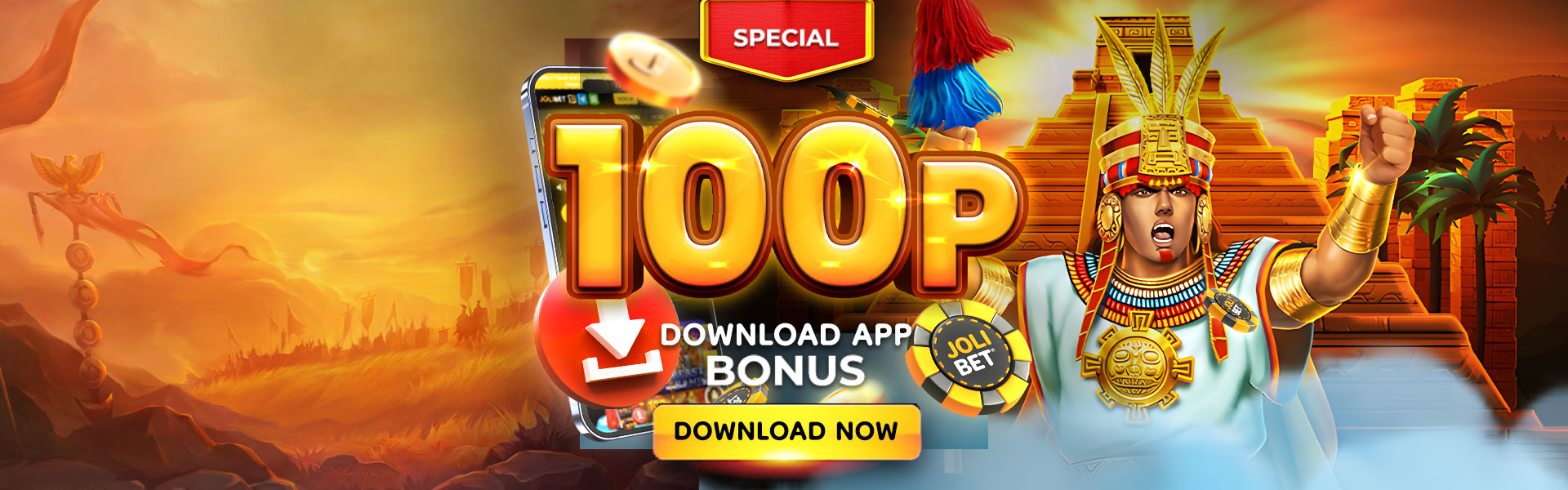 100P Download App Bonus